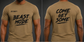 Custom Tan  Performance T-Shirt
